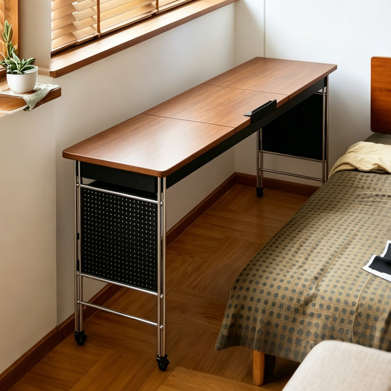 Carefully selected movable bedside shelf, bedroom bed-side table, narrow gap office desk, lazy person's long computer table Carefully selected movable bedside shelf, bedroom bed-side table, narrow gap office desk, lazy person's long computer table