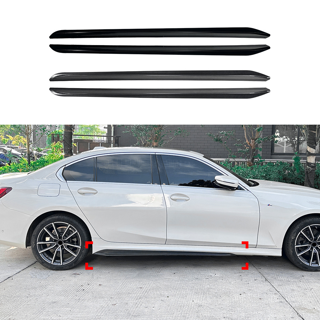 BMW 3 시리즈 G20 G28 M 스포츠 2019+ MP 사이드 스커트 소형 서라운드 스포일러 수정에 적합