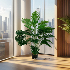 クロスボーダー配送模擬緑の植物鉄の葉ひまわり偽の葉ホームウェディング造園装飾メーカー卸売