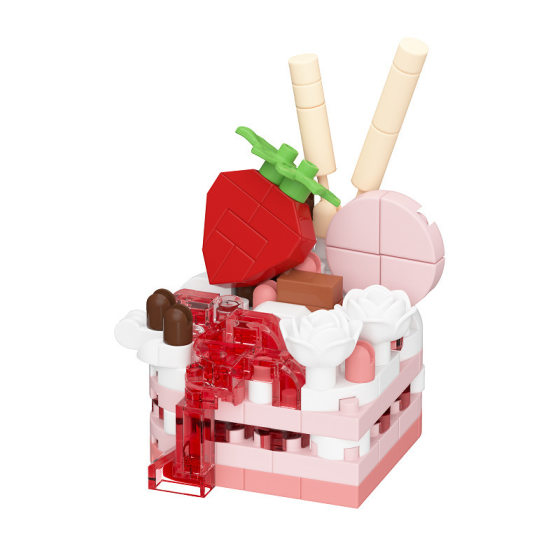 Compatible with Lego Dessert Cake Blocks Gourmet Baking Educational Assembled Toys Desktop Ornaments Birthday Gift for Girls