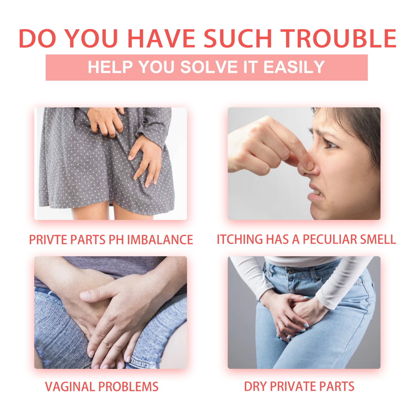 EELHOE Körpercreme für Frauen, lindert Juckreiz, Beschwerden, milde, unsaubere Geruchspflege_voghion.com