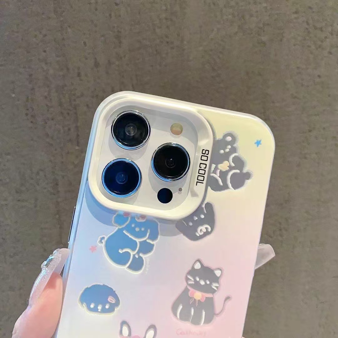 Nuevo animal pequeño para iPhone 16 funda para teléfono móvil Apple 15promax/14 anti-caída 13pro12 Premium 11