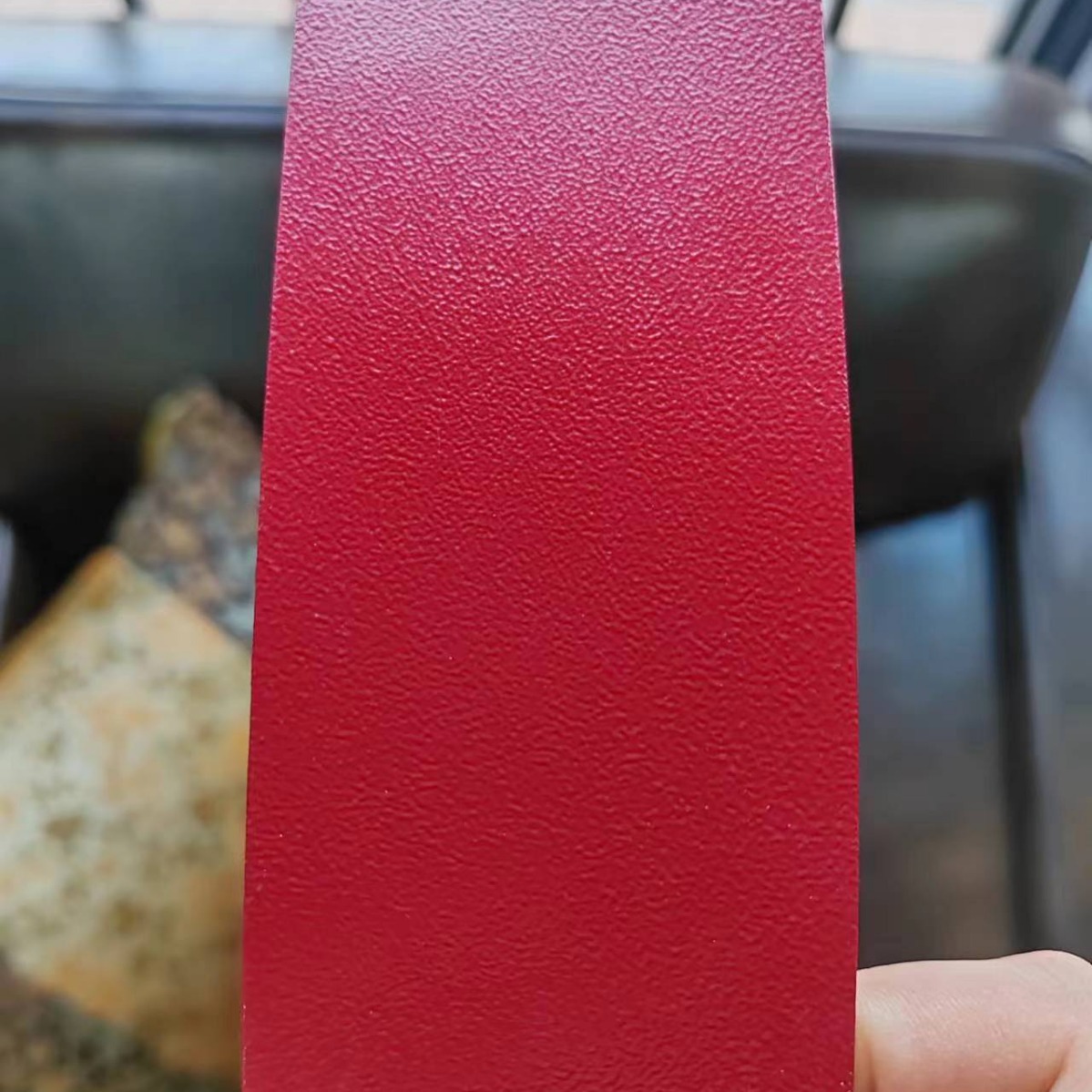 环氧聚酯树脂热固性粉末涂料户内外喷塑粉红色小橘纹