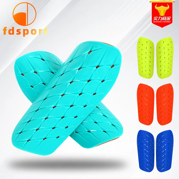 Feidian Football Shin Guards Protective Gear for Primary and Secondary School Students and Adults, Breathable Perforated Calf Socks with Insert Pads for Training and Competition
