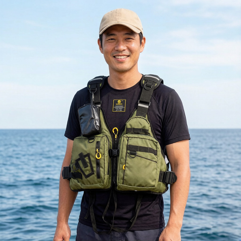 Sea Fishing Life Jacket Arata Fishing Road Vest Adult Multi-Pocket Large Buoyancy Foam Detachable Surfing Water Universal