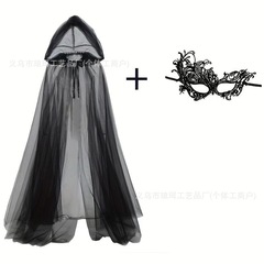 欧美万圣节cosplay 角色扮演连帽斗篷死神女巫长款披风狂欢派对