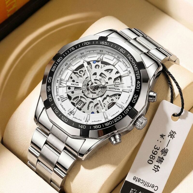 Ailijeda quartz watch men's back cover hollow-out visual large dial live hot luminous watch one-piece delivery Ailijeda quartz watch men's back cover hollow-out visual large dial live hot luminous watch one-piece delivery