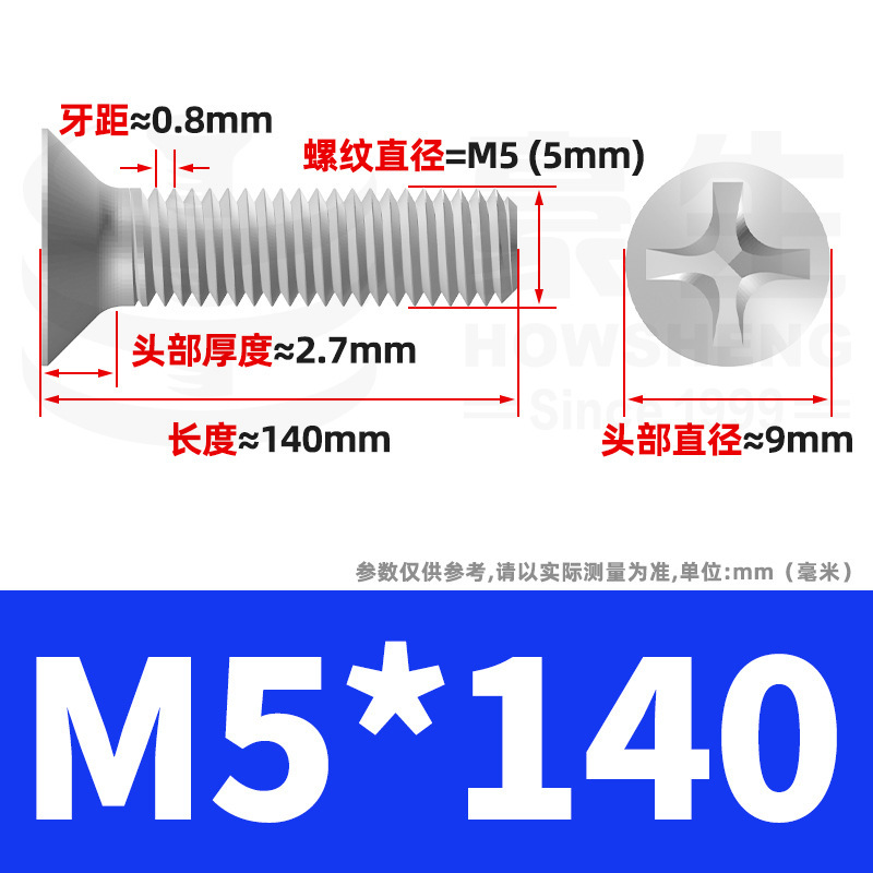 304ステンレスネジのネジの十字溝の平頭のネジのKMの機械の糸の小さいネジのm 2m 3m 4m 5m 6|undefined