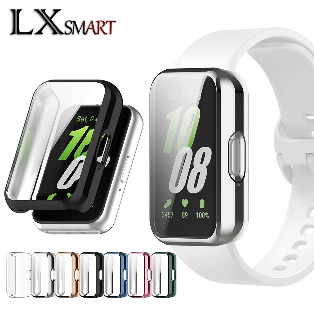 Новинка применима к браслету Samsung Galaxy Fit3, чехол для часов, ТПУ, комплексный гальванический Мягкий защитный чехол, защитный чехол