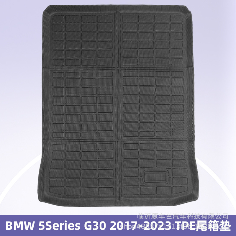 Aplicable a BMW 5Series G30 2017 - 2023 timón derecho 3D todo el tiempo material TPE almohadilla de pie de automóvil