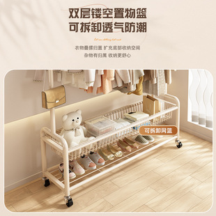 Clothes Rack Floor-Standing Bedroom Clothes Hanger Removable Home Indoor Accessible Luxury Popular Clothes Drying Rack Simple Coat Rack