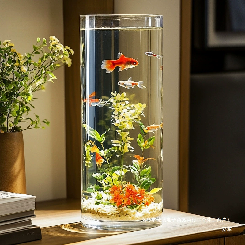 Acrylic transparent glass plastic aquarium, fall protection