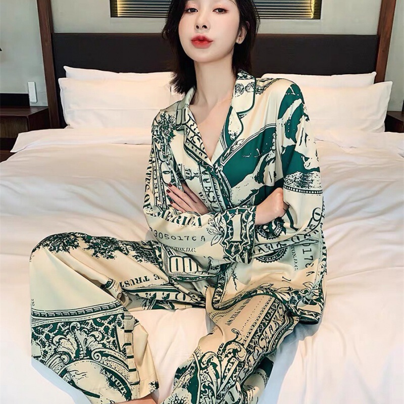 Spring and autumn new pajamas women can wear home clothes women's European and American style suit comfortable leisure spot wholesale
