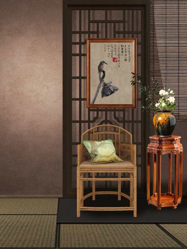 古琴古筝笛漢服チャイナドレス古代スタイルライブブロードキャスト背景布3D立体中国風ライブブロードキャスト背景壁|undefined