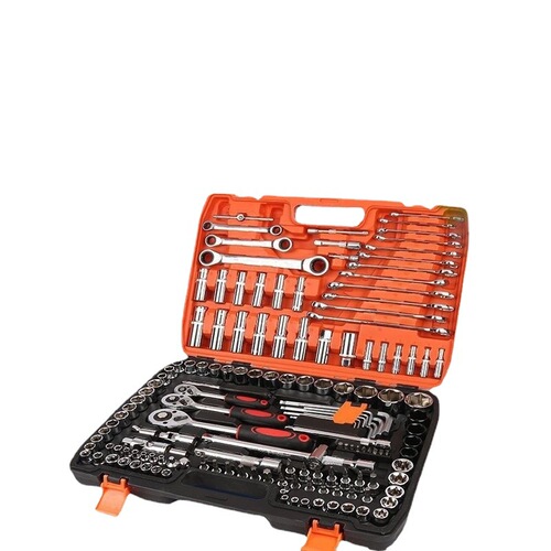 Socket set auto repair tool set sleeve ratchet wrench box combination auto repair set wholesale dropshipping