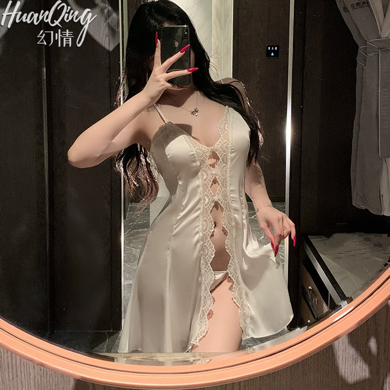 Фантазия Sexy нижнее белье, кружевной пижамный комплект, без спинки, с ремешком бюстгальтер