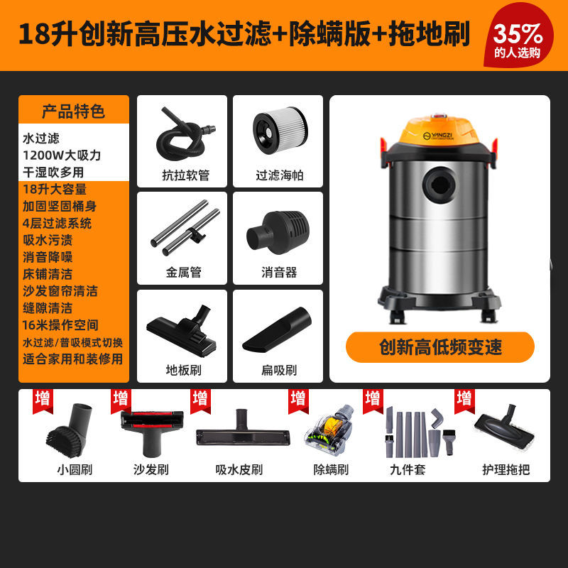 18L 금속 양동이 물 필터 걸레