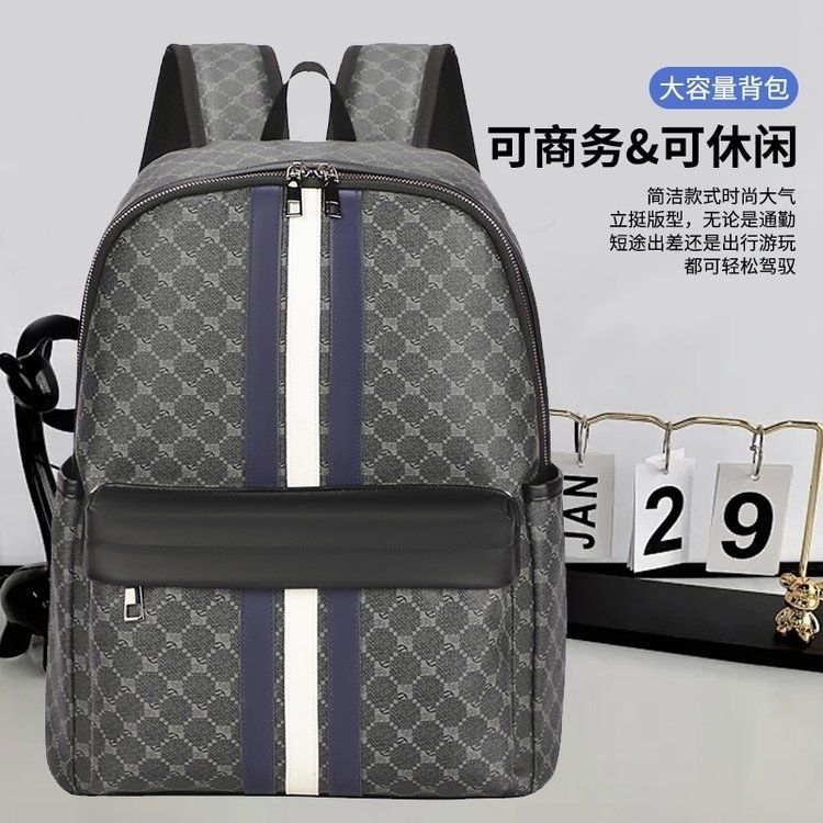 2026 New Model Men's Casual Lightweight Vintage-Style Backpack Large Capacity Travel Backpack Laptop Bag Wholesale