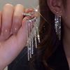 Earrings, advanced sexy silver needle, silver 925 sample, high-quality style, bright catchy style