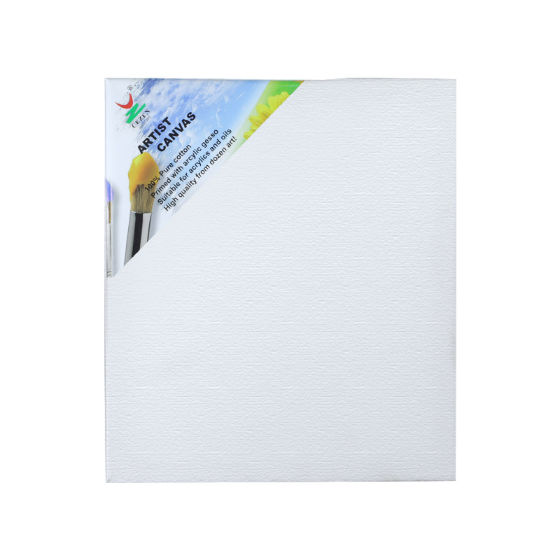 Marcos de pintura al óleo de superficie de color de algodón puro lino rectangular tablero de lienzo de aceite redondo en marcos de pintura al óleo de pigmento de acrílico