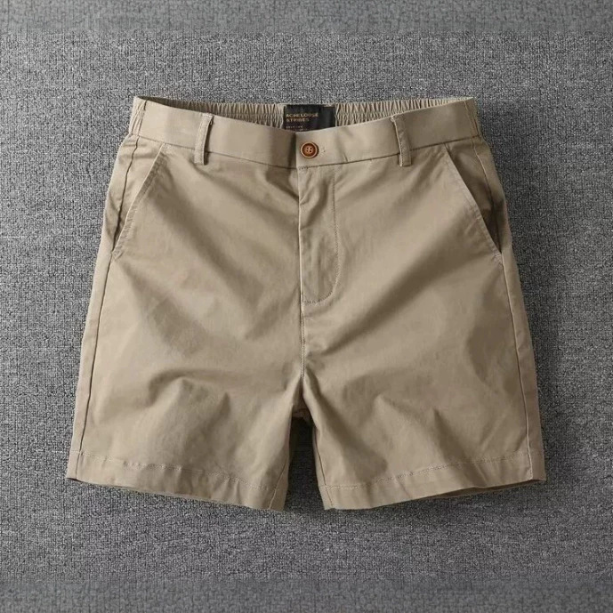 American retro style pure cotton versatile men's summer casual thin stretch slim-fit 3/4 length ultra-short shorts American retro style pure cotton versatile men's summer casual thin stretch slim-fit 3/4 length ultra-short shorts