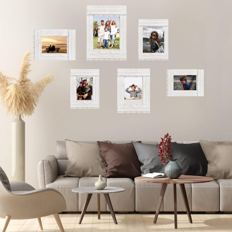 4 × 6 Picture Frame Solid Wood Photo Frame White Rustic Wood Photo Frame 4 × 6 Picture Frame Solid Wood Photo Frame White Rustic Wood Photo Frame