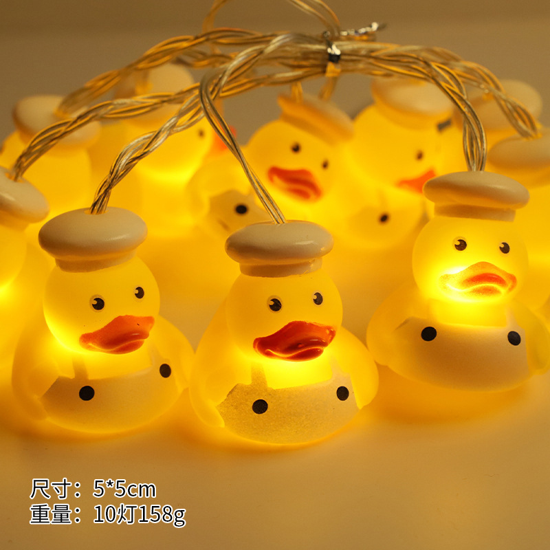 Luces LED de Navidad, luces LED de vinilo con forma de animales, luces de Navidad con forma de pato de dibujos animados, luces de Navidad de Amazon, luces decorativas navideñas