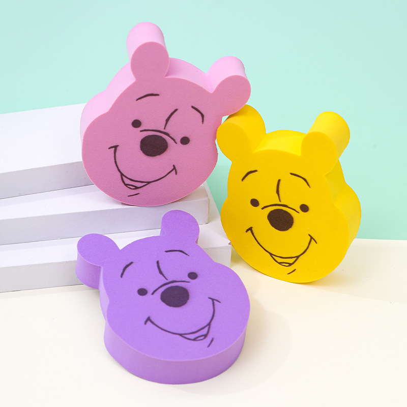 Puff plano de oso personalizado de fábrica, esponja de maquillaje sin látex de gran tamaño, cojín de aire, agua, más grande, venta al por mayor transfronteriza