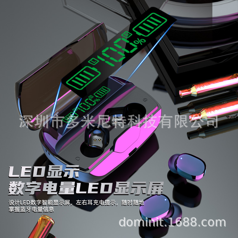 Nuevo E30 auricular Bluetooth inalámbrico TWS5.1 pantalla táctil pantalla LED en la oreja corriendo auriculares transfronterizos