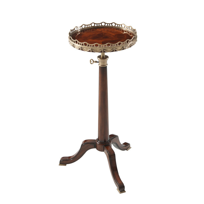 英式亞歷山大雕花家具新古典客廳實木花架烤漆角幾邊幾銅件檯燈桌