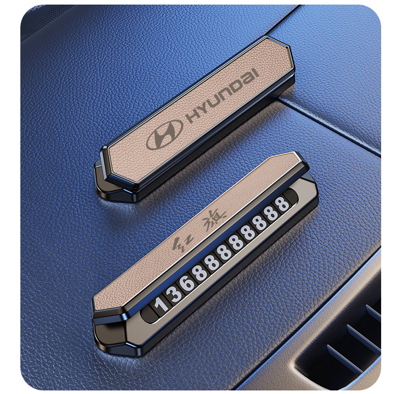 Luminous Temporary Parking Sign, Car-Mounted Sun-Resistant and High-Temperature Resistant Hidden Digital Moving Number Plate, Car Parking Number Plate