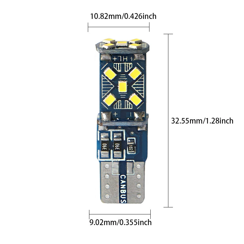 Karav настраиваемый автомобиль свет LED T10 2016 15smd длинный свет+мигание мигает широкий свет прямые вспышки