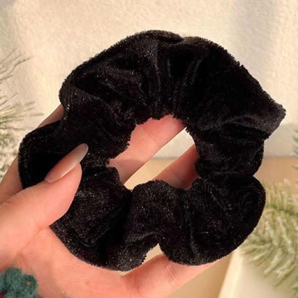 圣诞装饰品毛绒大肠发圈皮筋女扎头发秋冬鹿角头绳发饰圣诞节头饰|undefined