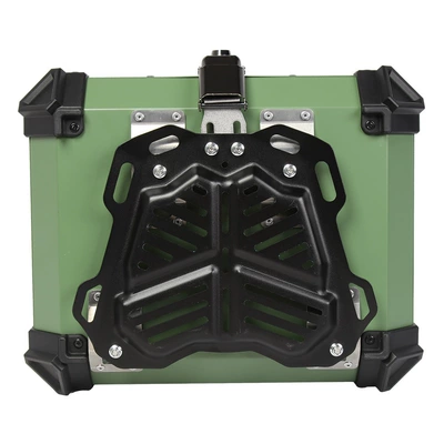 New 45L Army Green Motorcycle trunk - 45l-green-carbon-steel-base-plate-x-in-stock