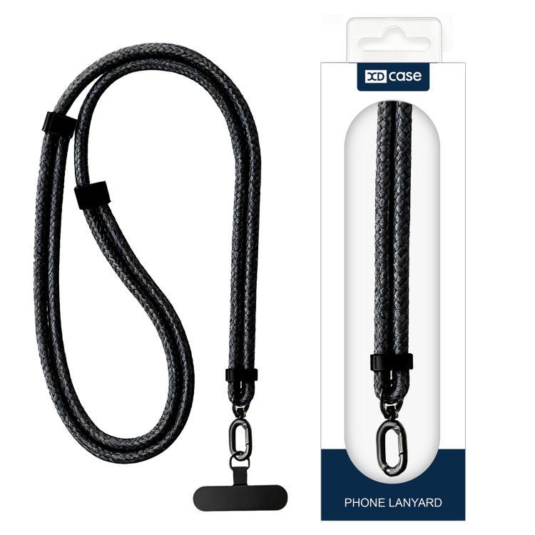 XDcase 7mm poliestireno + clip de acero inoxidable doble hebilla ajustable cables de teléfono móvil