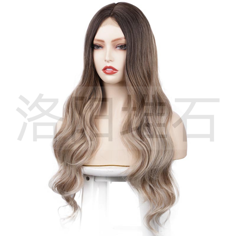 Wig European And American Small Lace Wig Long Curly Hair Big Wave Headgear display picture 6