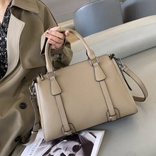 头层牛皮单肩手提女包大容量斜挎女时尚简约购物袋实用大方包软皮