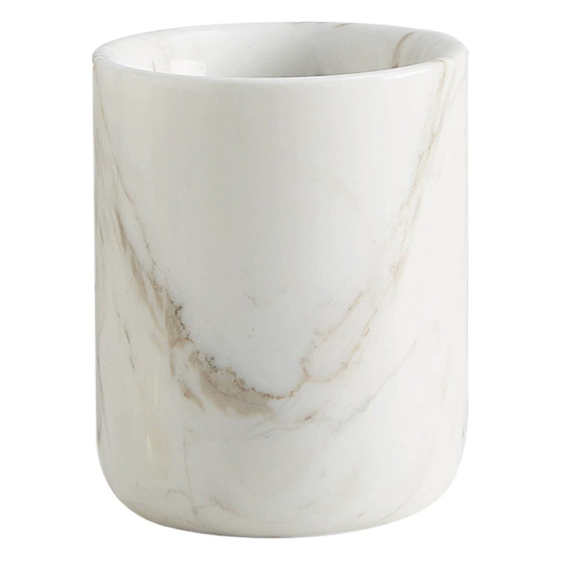 Скандинавский креативный Мраморный держатель для ручек Высококачественная ручка для бровей Кисть для макияжа ведро для хранения модель комнаты украшение для кабинета офисный подарок