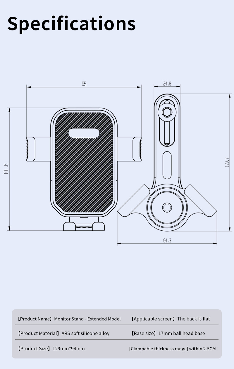 Car Mobile Phone Holder Multi-Functional Alloy New Energy Central Control Display Navigation Universal Non-Destructive Mobile Phone Support Bracket