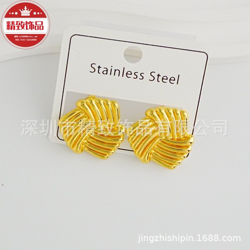 【热销爆款】欧美时尚 跨境个性新款时尚不锈钢耳环 多款轻奢潮流|undefined