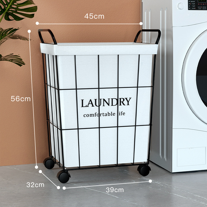 Cesta de lavandería hogar ropa sucia cesta de almacenamiento ins Wind Net almacenamiento rojo Lou cesta de lavandería cubo ropa sucia cesta al por mayor