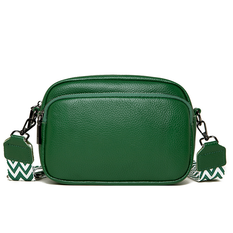 DENK Cross-border Genuine Leather Women's Bag 2025 New Trendy Fashion Niche Shoulder Crossbody Bag Top Grain Cowhide Small Square Bag - Thumbnail 5