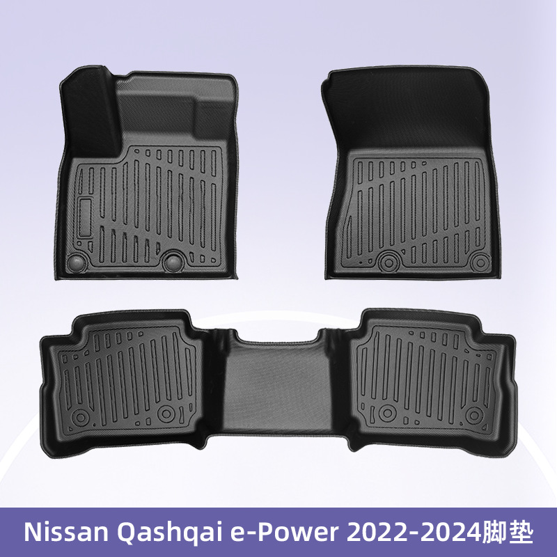 Europa para Nissan Qashqai e-Power 20 - 24 3D todo tiempo TPE almohadilla de pie de automóvil