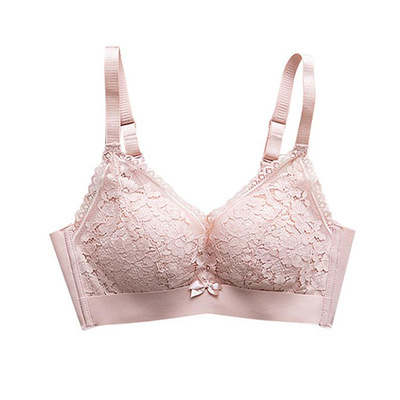 1869a taza pequeño pecho beso algodón inalámbrico Sujetador push up ajustable engrosada plana pecho interior 5cm sujetador