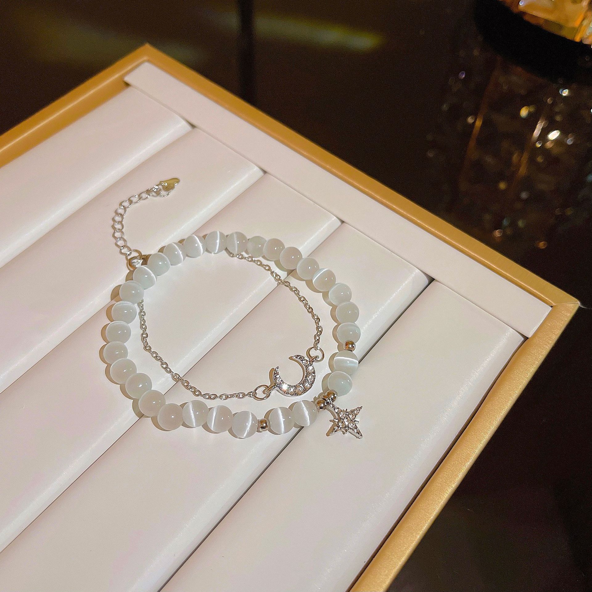 Elegant small design beaded bracelet