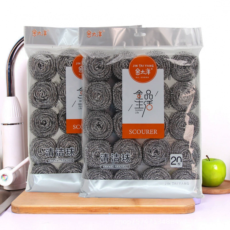 Шарик для чистки из нержавеющей стали, большой пищевой шарик для мытья посуды, кухонные принадлежности для чистки кастрюль и посуды