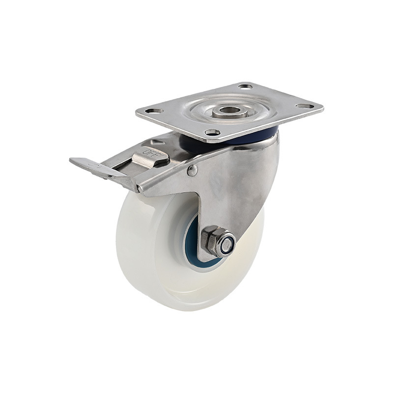 Rueda Giratoria de Acero Inoxidable de 3/4/5 Pulgadas de Nailon