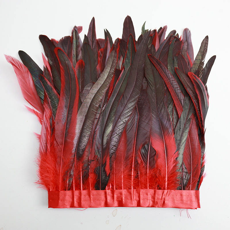 Plumas rojas al por mayor boda jardín de infantes diy plumas hechas a mano pieles de pavo pendientes de plumas de ganso accesorios accesorios de ropa image 69