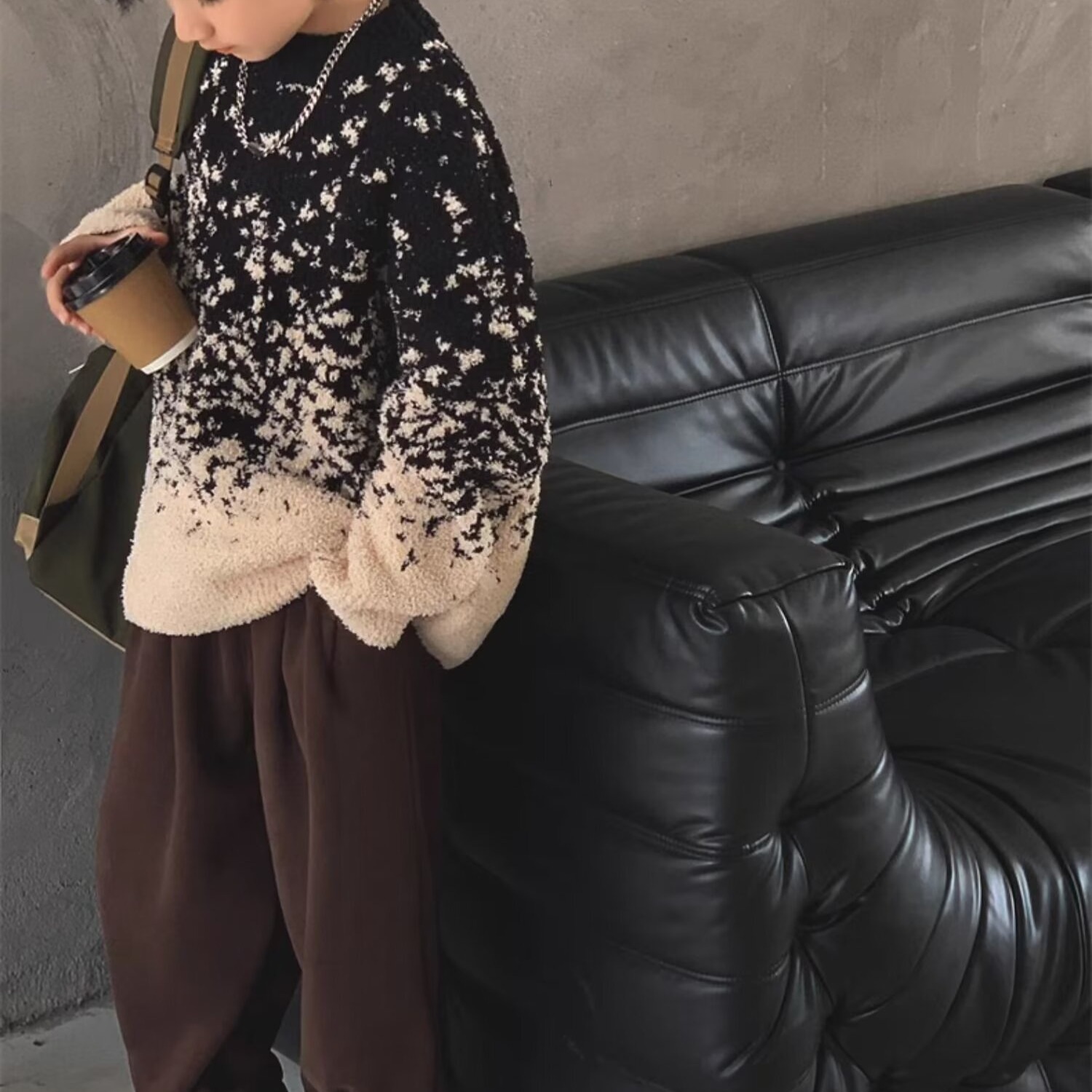 男童百搭毛衣2025新款洋气中小童春秋装外套儿童韩版休闲针织衫潮