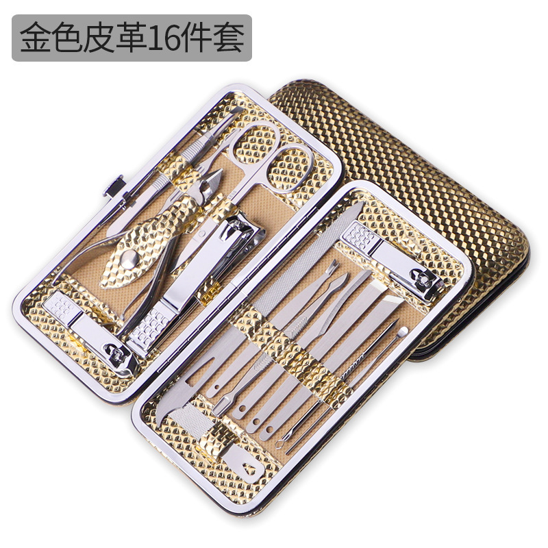 Fábrica directa pedicure kit de cortador de uñas portátil doméstico de acero inoxidable pinza de uñas pedicure kit de herramientas de manicuras